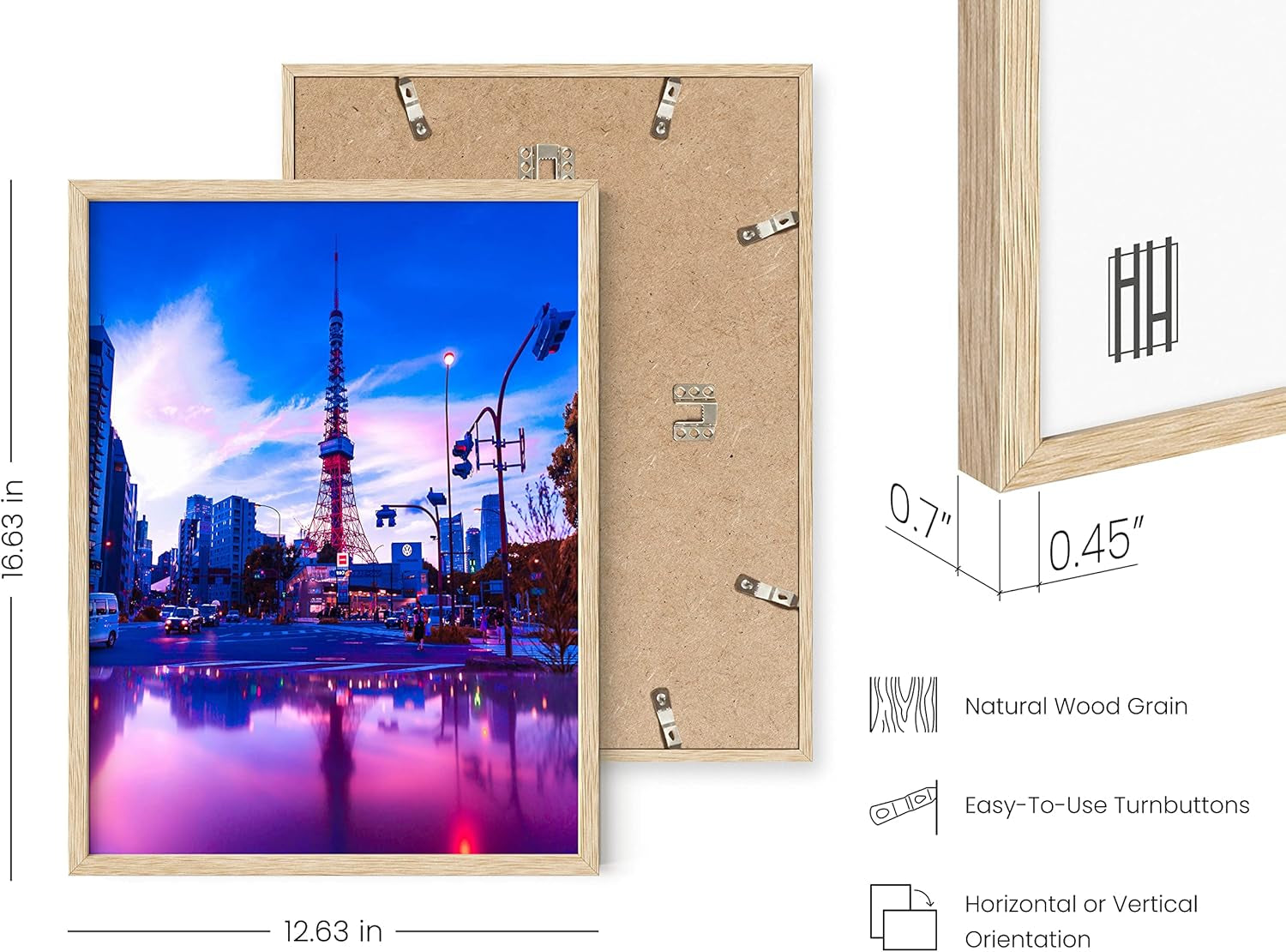Tokyo Neon Wall Art Posters - Dorm Room Decorations, Cool Posters for Teens, Dope Picture Sets (Unframed, 12X16)