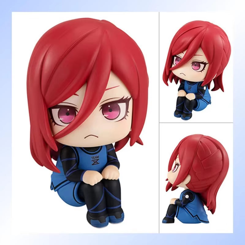 10Cm Isagi Yoichi Doll Blue Lock Action Figures Q Version Chigiri Hyoma Bachira Meguru Nagi Seishiro Figure PVC Ornament Toys