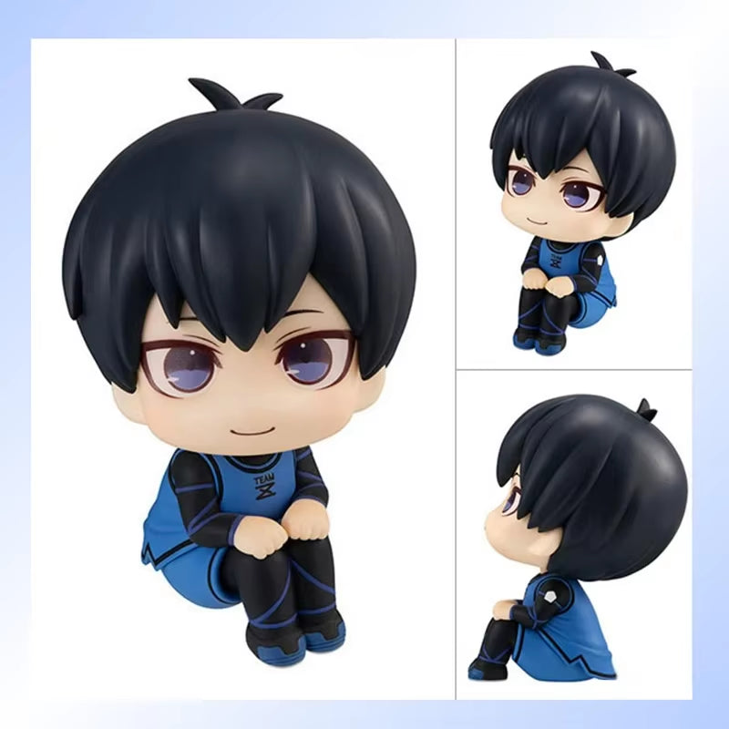 10Cm Isagi Yoichi Doll Blue Lock Action Figures Q Version Chigiri Hyoma Bachira Meguru Nagi Seishiro Figure PVC Ornament Toys