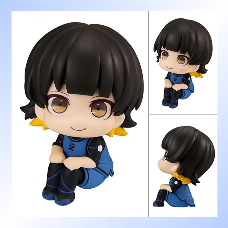 10Cm Isagi Yoichi Doll Blue Lock Action Figures Q Version Chigiri Hyoma Bachira Meguru Nagi Seishiro Figure PVC Ornament Toys