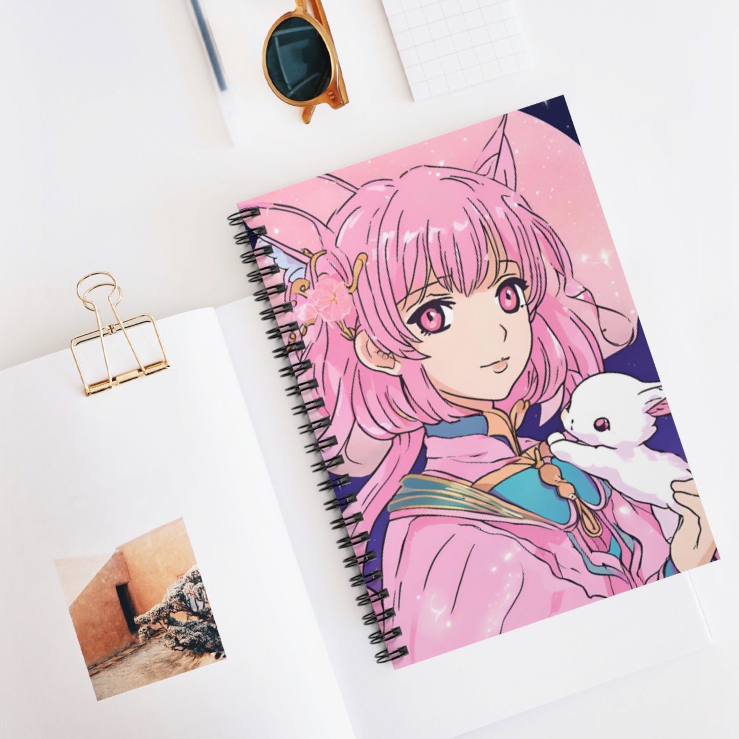 Anime Girl Spiral Notebook