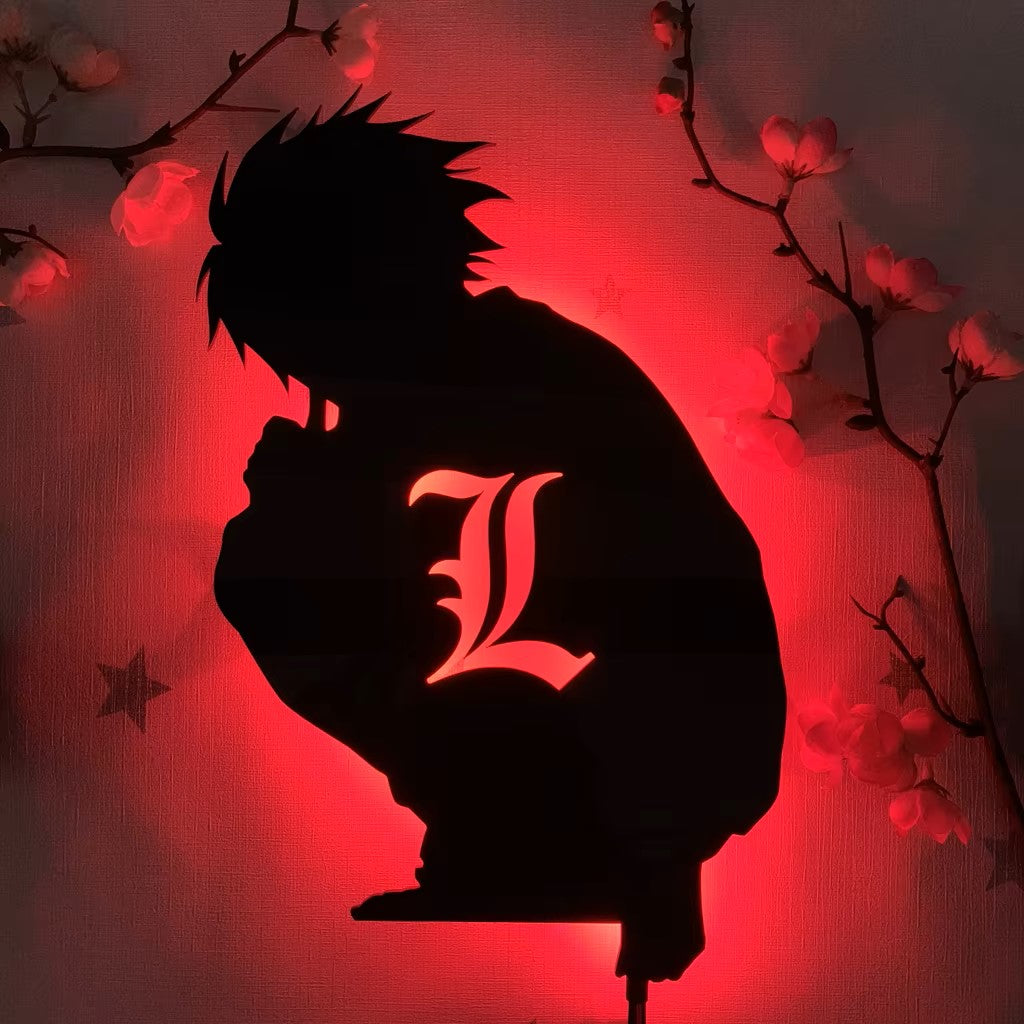 LED Night Death Note Anime Wall Lamp