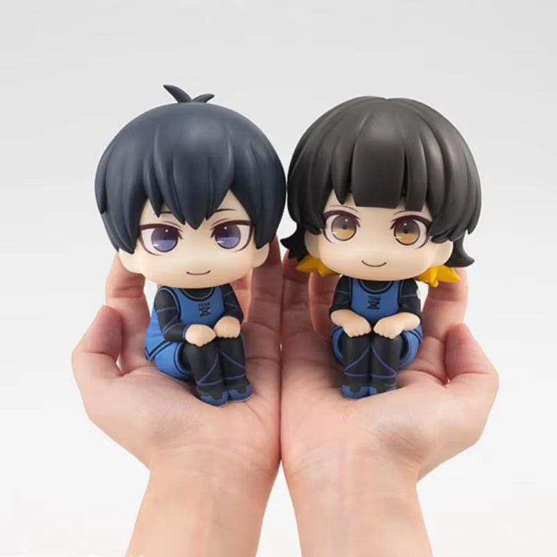 10Cm Isagi Yoichi Doll Blue Lock Action Figures Q Version Chigiri Hyoma Bachira Meguru Nagi Seishiro Figure PVC Ornament Toys