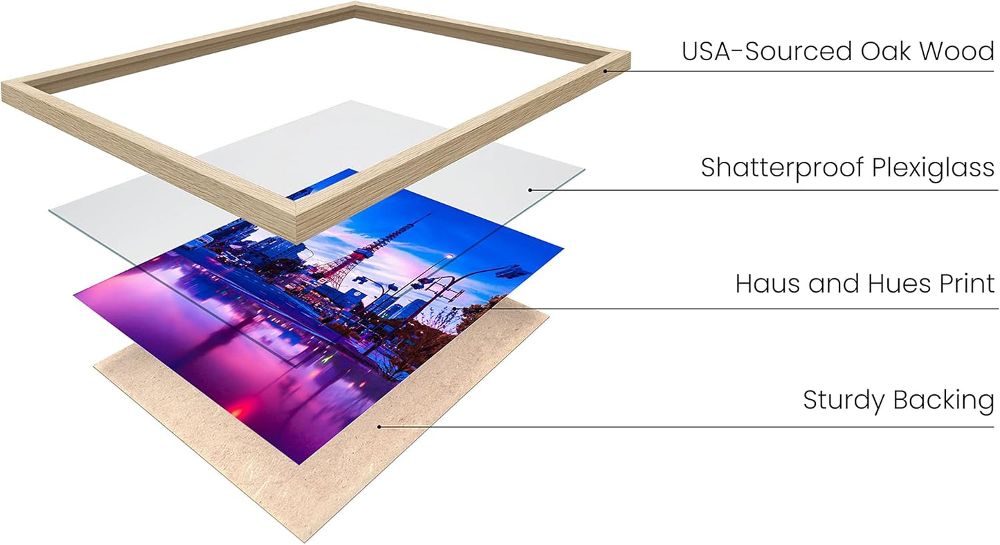 Tokyo Neon Wall Art Posters - Dorm Room Decorations, Cool Posters for Teens, Dope Picture Sets (Unframed, 12X16)