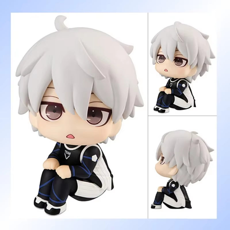 10Cm Isagi Yoichi Doll Blue Lock Action Figures Q Version Chigiri Hyoma Bachira Meguru Nagi Seishiro Figure PVC Ornament Toys