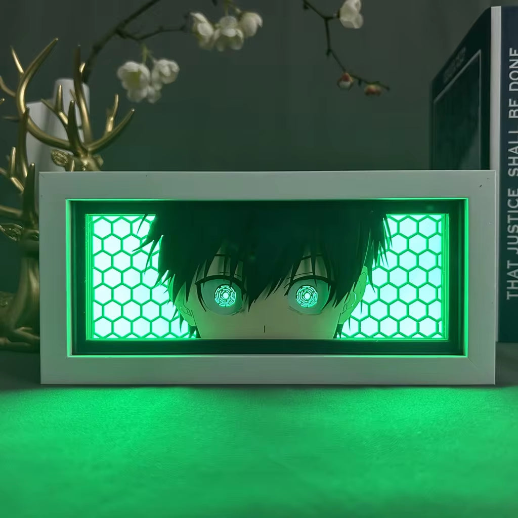 Lightbox Yoichi Isagi Blue Lock for Room Decoration Manga Paper Cut Table Desk Lamp Anime Light Box Blue Lock Dropshipping