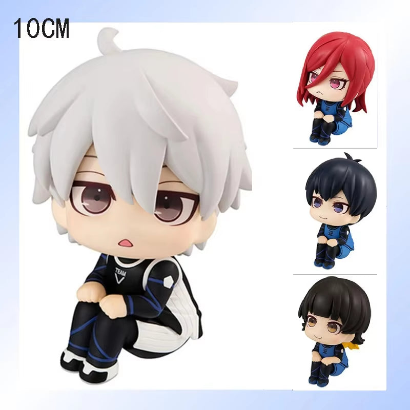 10Cm Isagi Yoichi Doll Blue Lock Action Figures Q Version Chigiri Hyoma Bachira Meguru Nagi Seishiro Figure PVC Ornament Toys